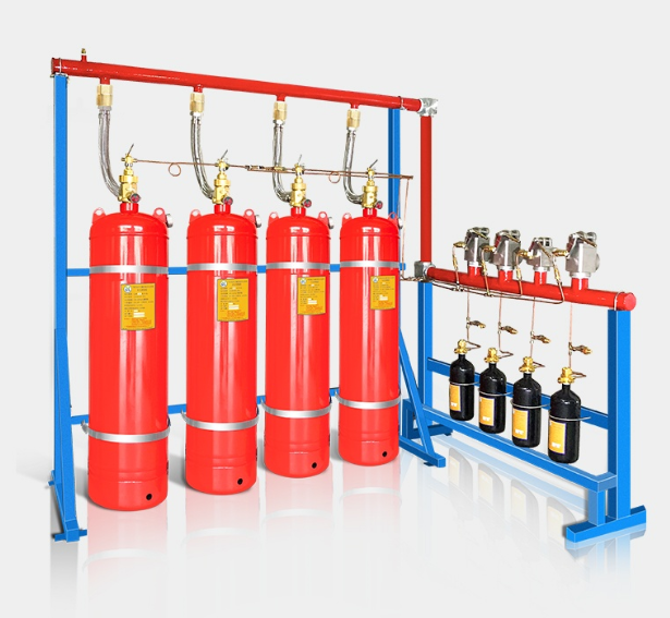 內(nèi)貯壓管網(wǎng)式七氟丙烷氣體滅火系統(tǒng)