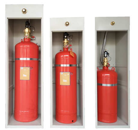 一臺柜式七氟丙烷滅火裝置適宜保護多少面積的場所？